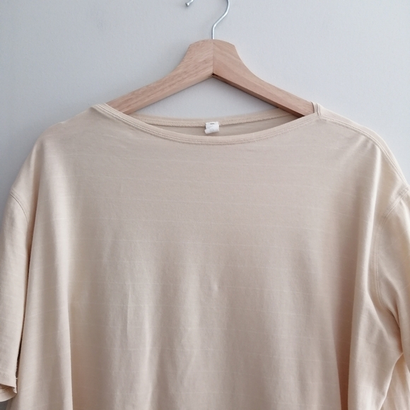 Lululemon Back in Action Short Sleeve Pima Cotton T-Shirt Stripe Prosecco Size 8 - Picture 6 of 15